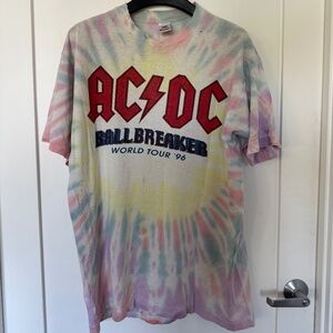 Vintage AC/DC Ballbreaker Tour T-Shirt 1996 – Tie-Dye Single Stitch (XL)